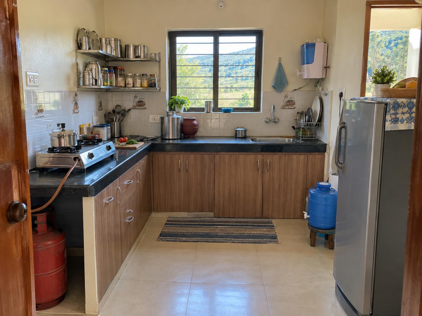 Indian-style Kitchen at Patil Wada